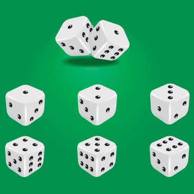 White dice clipart