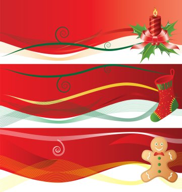 Christmass banners clipart