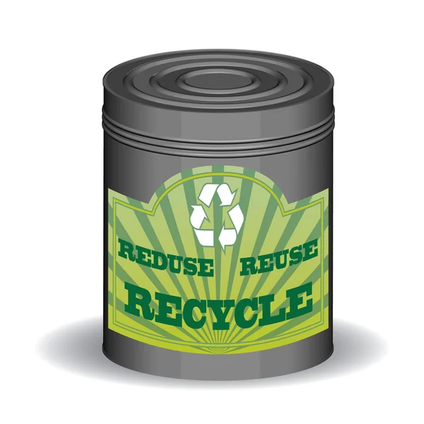 Recycling-Dose — Stockvektor