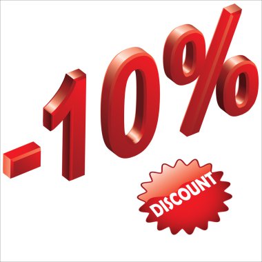 Discount 1 clipart