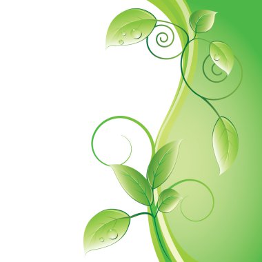 Green leaves clipart