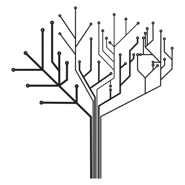Circuit tree — Stock Vector