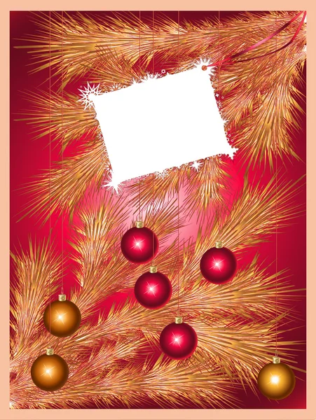 Διακοπές φόντο με αφρώδη χριστουγεννιάτικο δέντρο — Διανυσματικό Αρχείο
