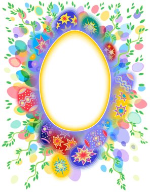 Easter greeting card clipart