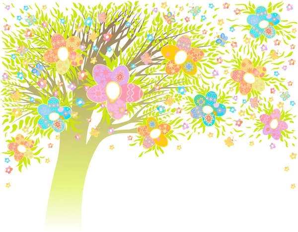 Velikonoční strom — Stockový vektor