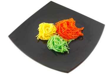 tabakta rendelenmiş sebze