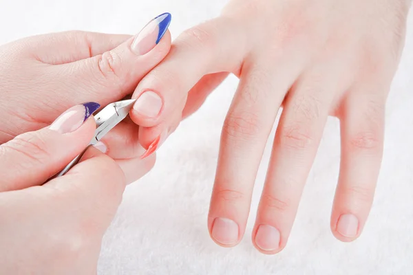 Male manicure — Stock Photo, Image