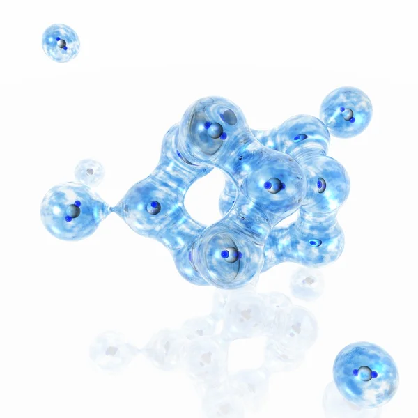 氷の分子 ストック画像
