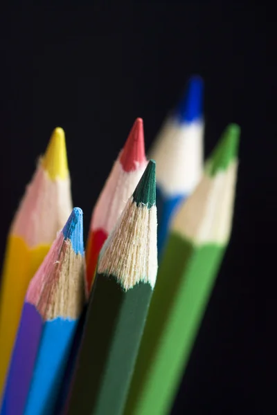 色鉛筆。パスと鉛筆. — ストック写真