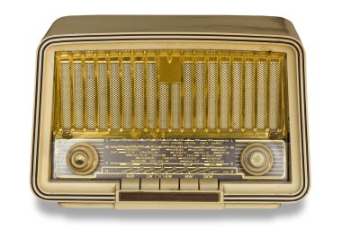 Very Old Radio. Vintage radio clipart