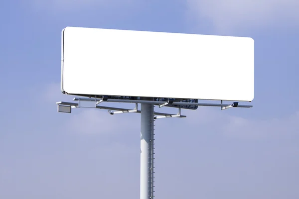 Blank billboard on blue sky — Stock Photo, Image