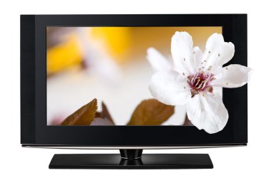 LCD tv panelleri. televizyon 3d üretim teknolojisi kavramı.