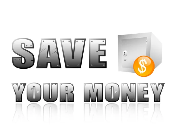 stock vector Save your money