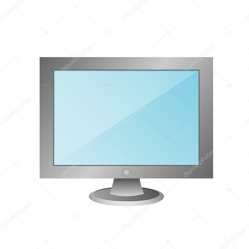 Cartoon monitor | Vector illustration of cartoon monitor — Stock Vector