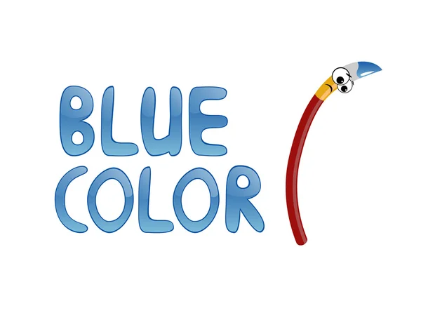 Couleur bleue — Image vectorielle