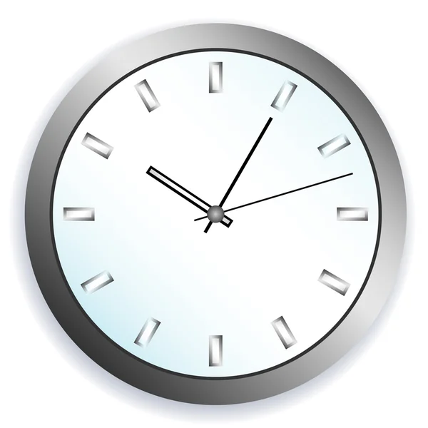Illustration vectorielle de l'horloge métallique — Image vectorielle