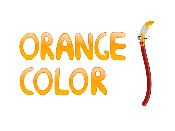 Orange color — Stock Vector