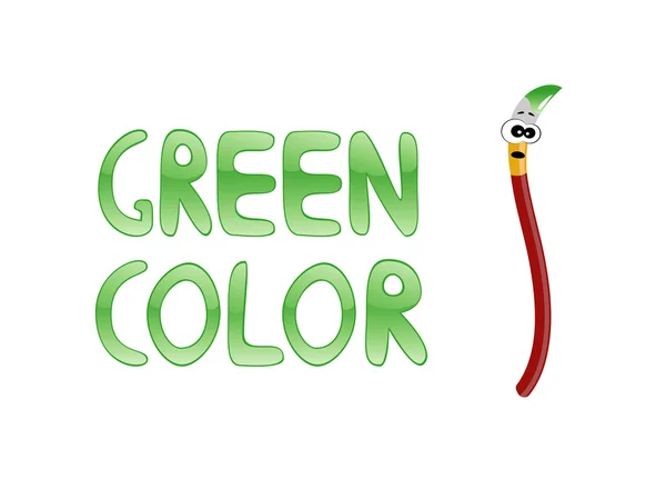 Zelená barva — Stockový vektor