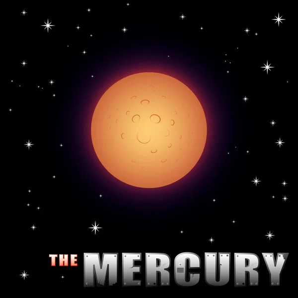 Mercurio de dibujos animados — Vector de stock