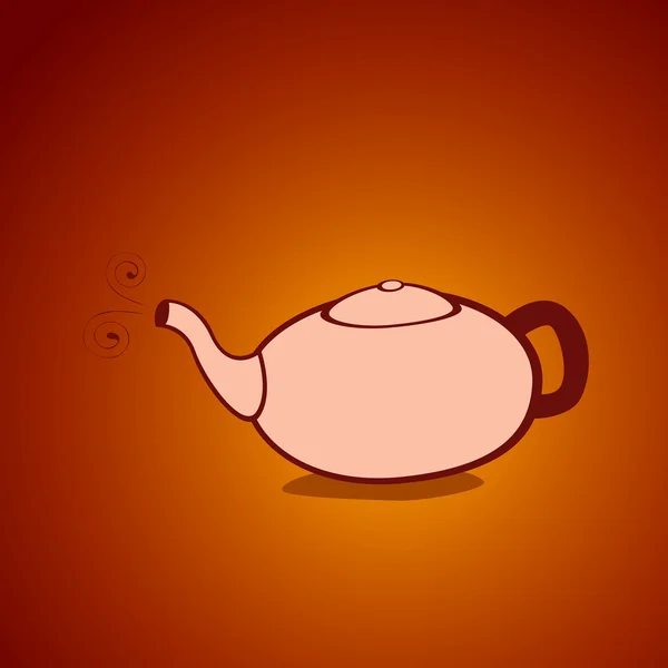 Abstract teapot — Stock Vector