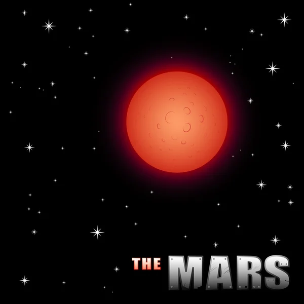 Mars rajzfilm — Stock Vector