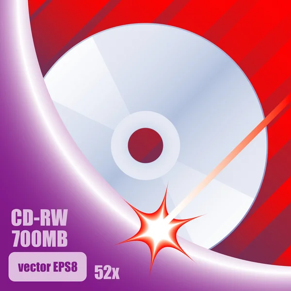 Okładka cd-rw — Wektor stockowy