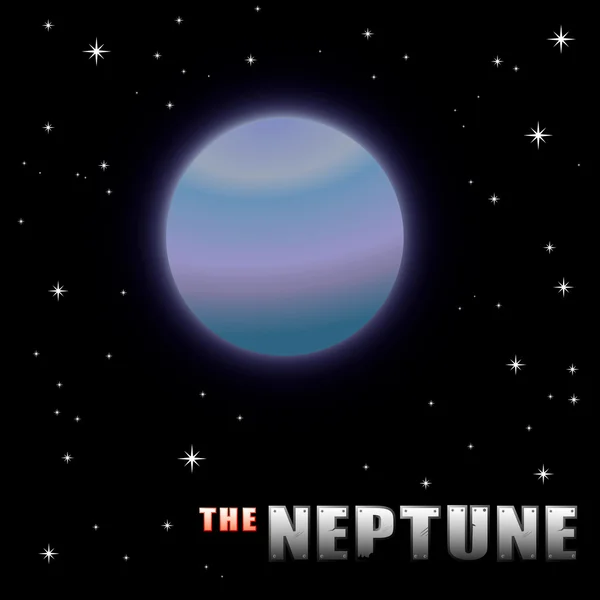 Desenhos animados Neptune — Vetor de Stock