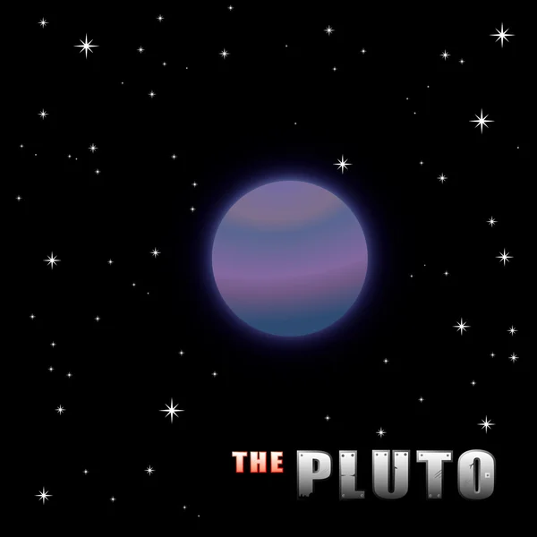 Desenhos animados Plutão —  Vetores de Stock