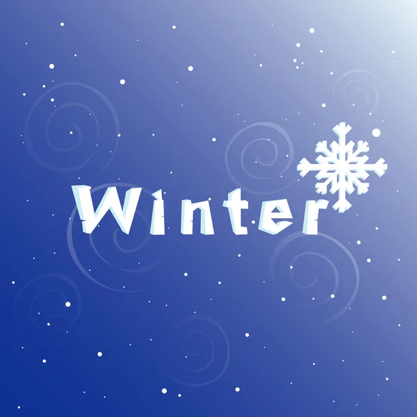 Winter abstract background — Stock Vector
