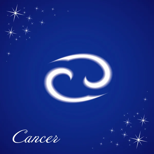Cancer sign of the zodiac — Stock Vector