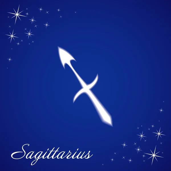 Sagittarius sign of the zodiac — Stock Vector