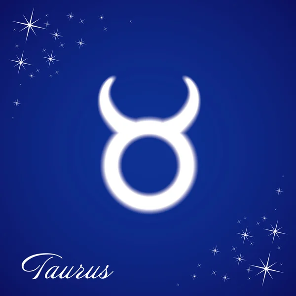 Taurus teken van de dierenriem — Stockvector