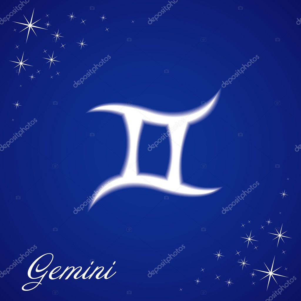 Gemini sign of the zodiac — Stock Vector © Roman_Volkov #4583084
