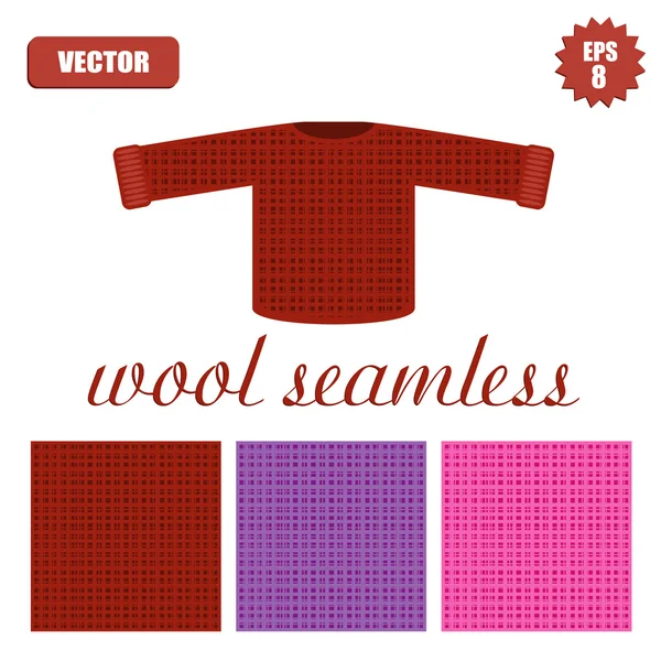 Textura sin costura de lana — Archivo Imágenes Vectoriales