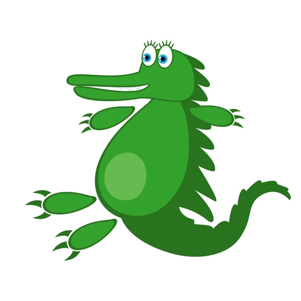 Niedliches Krokodil — Stockvektor