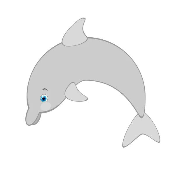 Κινούμενα σχέδια δελφινιών — Διανυσματικό Αρχείο