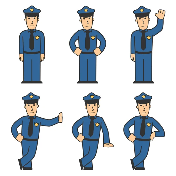 Set di caratteri di polizia 01 — Foto Stock