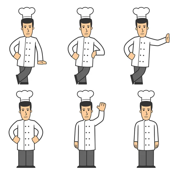 Chef set di caratteri 01 — Foto Stock