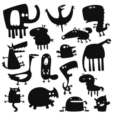 Funny animals clipart