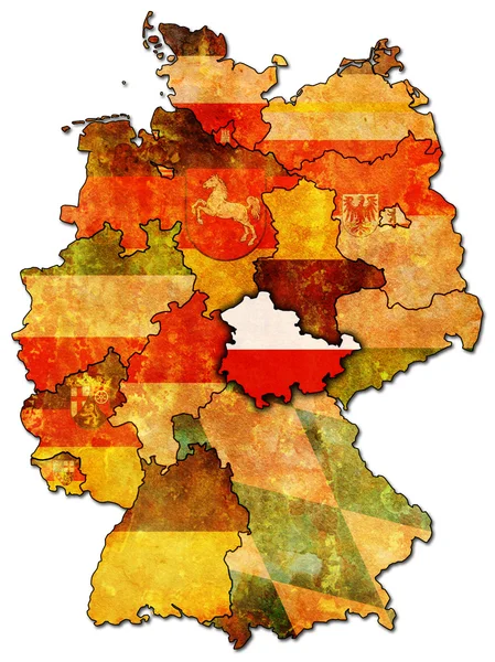 Turingia y otras provincias alemanas — Foto de Stock