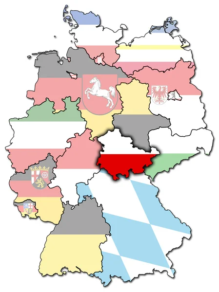 Thuringia and other german provinces — Stock Photo, Image