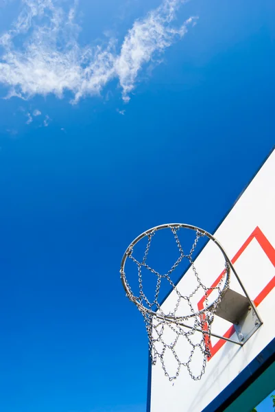 stock image Basketball stands under blue sky