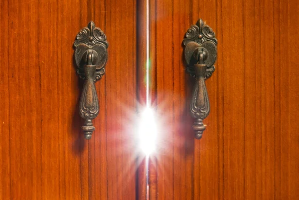 Mystery light from the cabinet — Stock Photo, Image