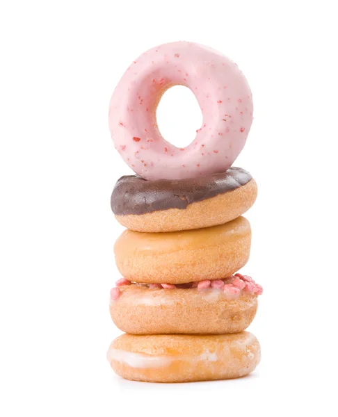 Montón de colorido y delicioso donut — Foto de Stock