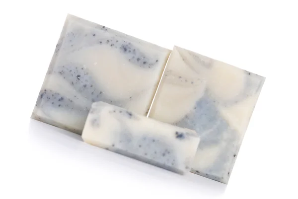Geïsoleerde handgemaakte zeep — Stockfoto