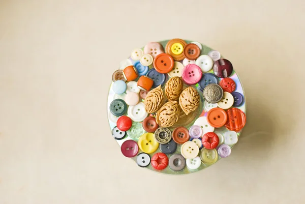 Colección de botones como decoración — Foto de Stock
