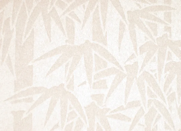 Handmade white paper with bamboo pattern — Stock Photo, Image