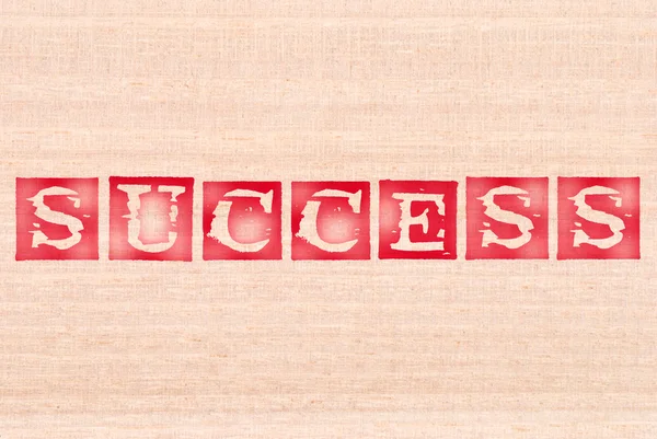 Success word stamped on wooden background. words collection series. — Stock Photo, Image