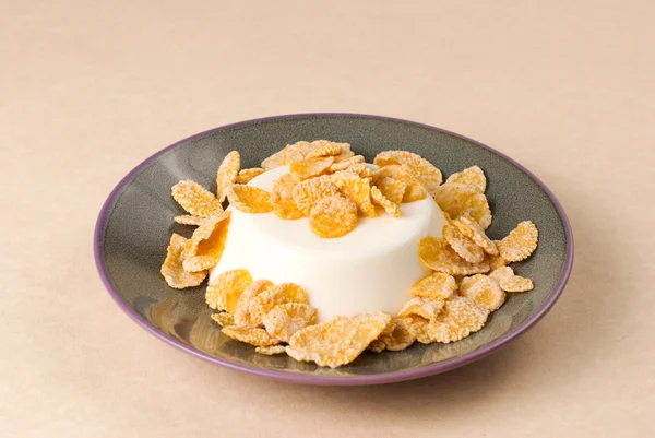 Pudding mleka z słodkie ostre — Zdjęcie stockowe