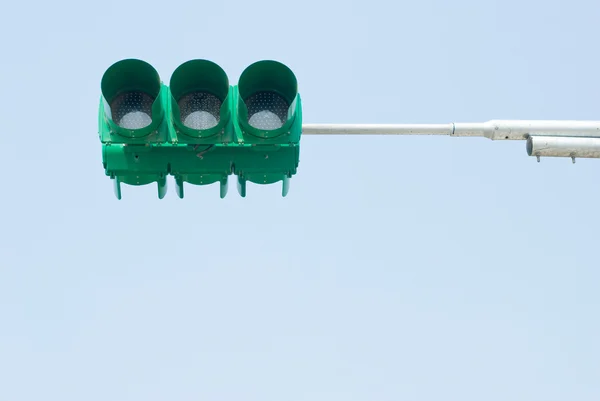 Traffic Light Sign Blue Sky — Stock Photo, Image